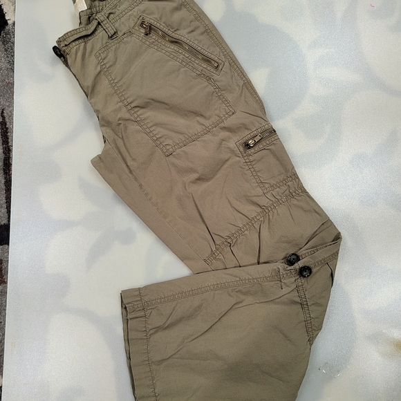 Michael Kors Roll Up Cuff Pocket Khaki Cargo Pants - Picture 9 of 13